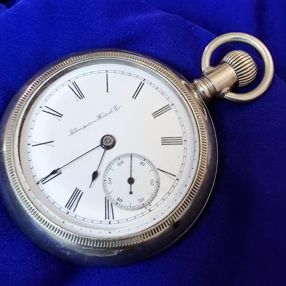 Antique Hampden pocket Watch  Canton,OH Era For Repair or Parts